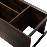 3 Tier Entertainment Center Modern TV Stand Media Console Table - 43.3"