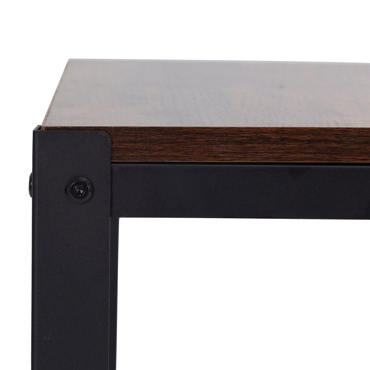 Nestfair 3 Tier Heavy-Duty Steel Frame End Table Side Table with Wheels