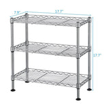 3-Tier Metal Shelving Storage Unit