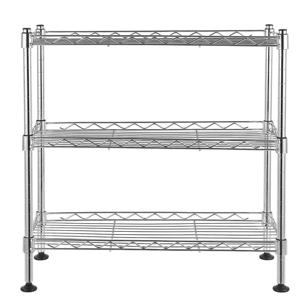 3-Tier Metal Shelving Storage Unit