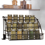 3-Tier Pull-Down Cabinet Spice Rack Organizer