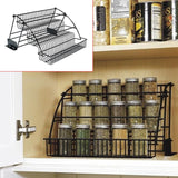 3-Tier Pull-Down Cabinet Spice Rack Organizer