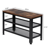 3-Tier Shoe Rack Bench. Holds Up to 400 lb Rack, for Entryway