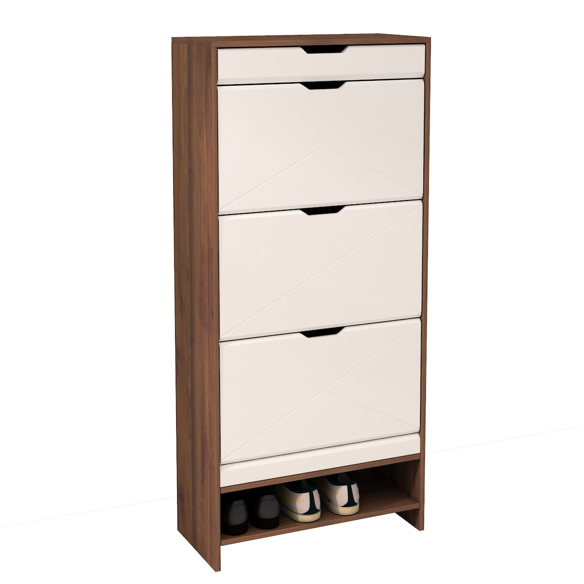 3 Tier Shoe Storage Cabinet with Draders