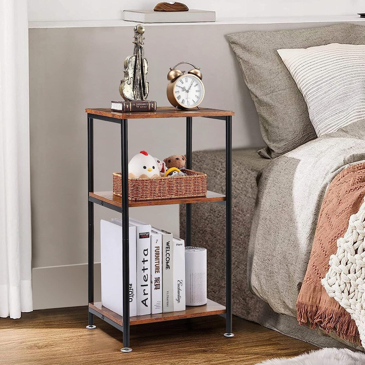 3-Tier Tall Side Table