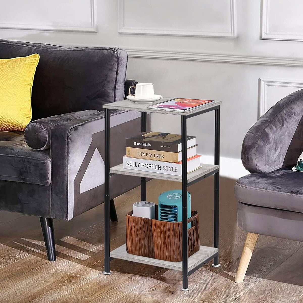 3-Tier Tall Side Table