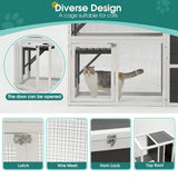 3-Tier Wooden Outdoor & Indoor Cat House