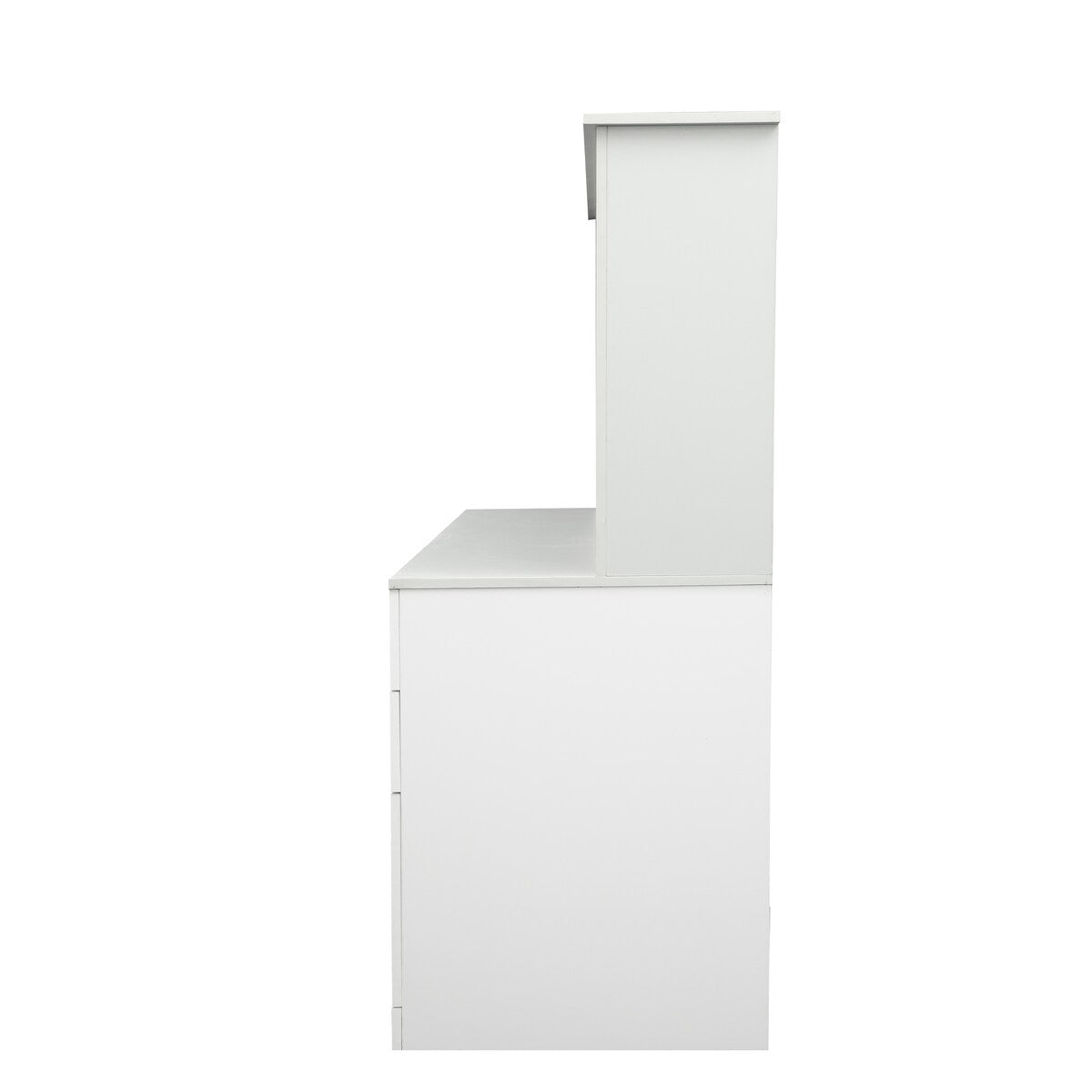 3 drawers and multiple storage shelves, home office computer desk