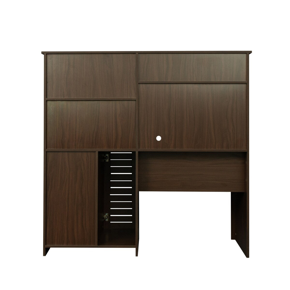 3 drawers and multiple storage shelves, home office computer desk