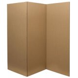 3 ft. Tall Brown Cardboard Room Divider