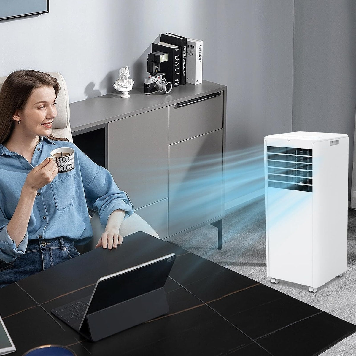 3 i3-in-1 Portable AC with Cooling,Fan,Dehumidifier & Sleep Mode