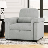 3 in 1 Convertible Sleeper Chair Sofa Bed Pull Out Couch Adjustable Chair with Pillow,Adjust Backrest into a Sofa