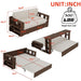 3-in-1 Convertible Sleeper Sofa Bed,Modern Velvet Loveseat Couch