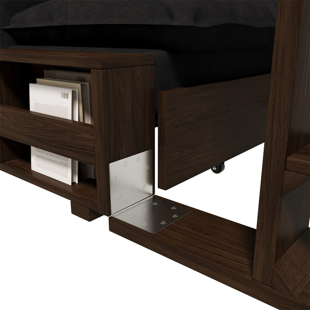 3-in-1 Convertible Sleeper Sofa Bed,Modern Velvet Loveseat Couch