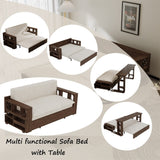 3-in-1 Convertible Sleeper Sofa Bed,Modern Velvet Loveseat Couch
