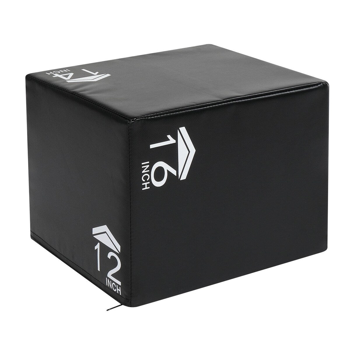 3-in-1 Kids Foam Plyo Box Jump Training, 12''/14''/16'' Height Adjustment - N/A
