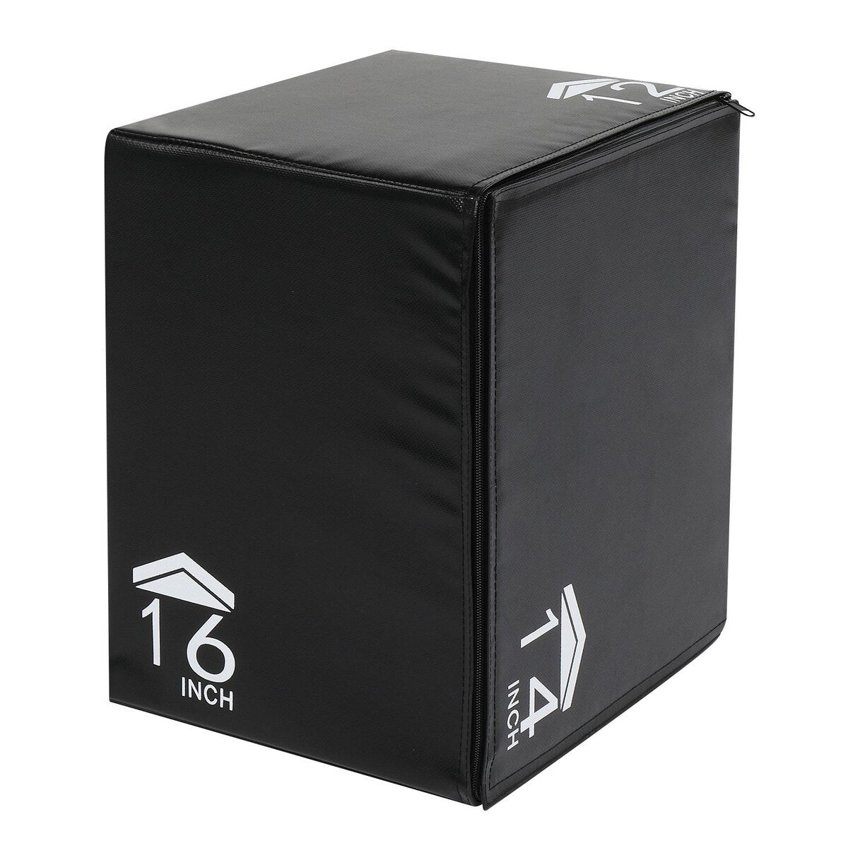 3-in-1 Kids Foam Plyo Box Jump Training, 12''/14''/16'' Height Adjustment - N/A