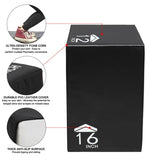 3-in-1 Kids Foam Plyo Box Jump Training, 12''/14''/16'' Height Adjustment - N/A