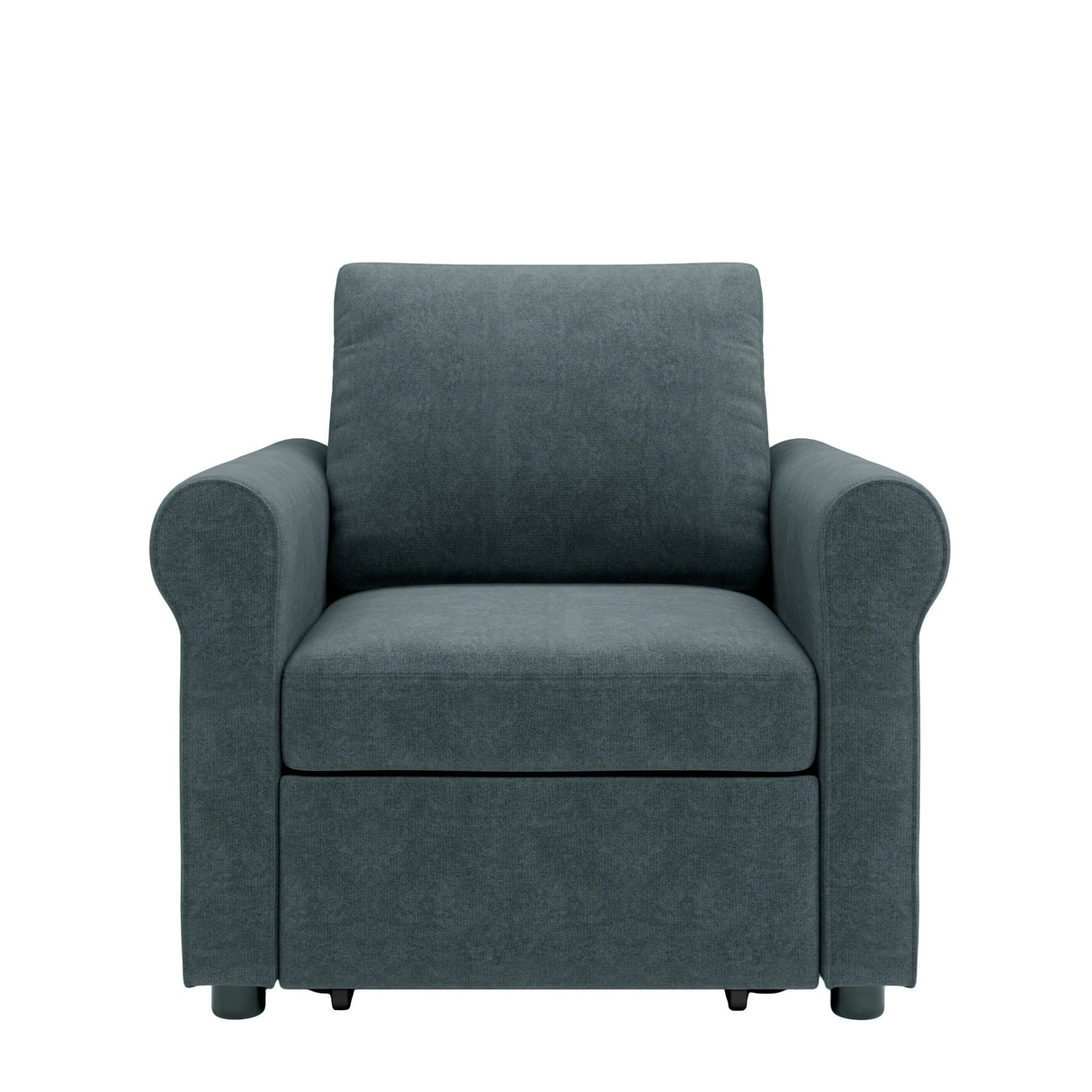 3-in-1 Modern Accent Chair with Adjust Backrest Convertible Sofa Bed - 34"x33"x33"H