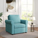 3-in-1 Modern Accent Chair with Adjust Backrest Convertible Sofa Bed - 34"x33"x33"H