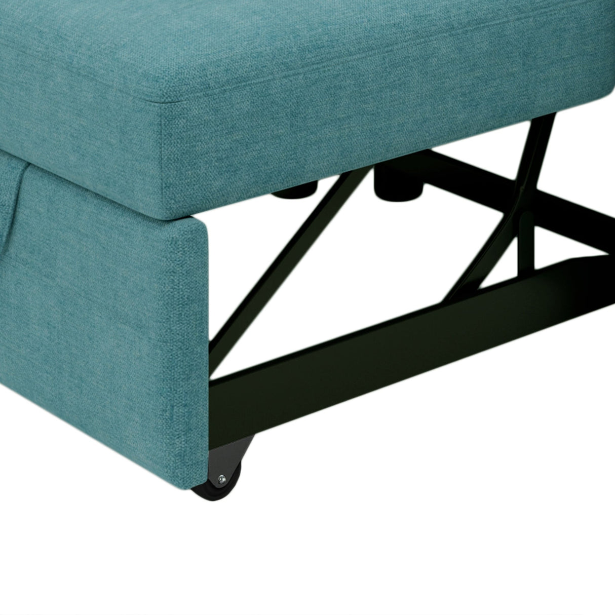 3-in-1 Modern Accent Chair with Adjust Backrest Convertible Sofa Bed - 34"x33"x33"H