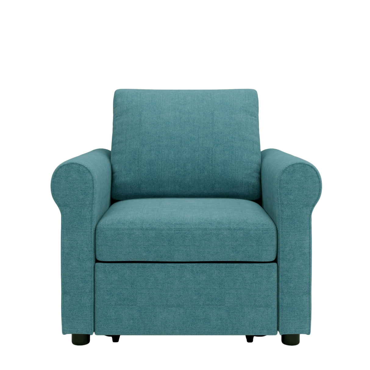 3-in-1 Modern Accent Chair with Adjust Backrest Convertible Sofa Bed - 34"x33"x33"H