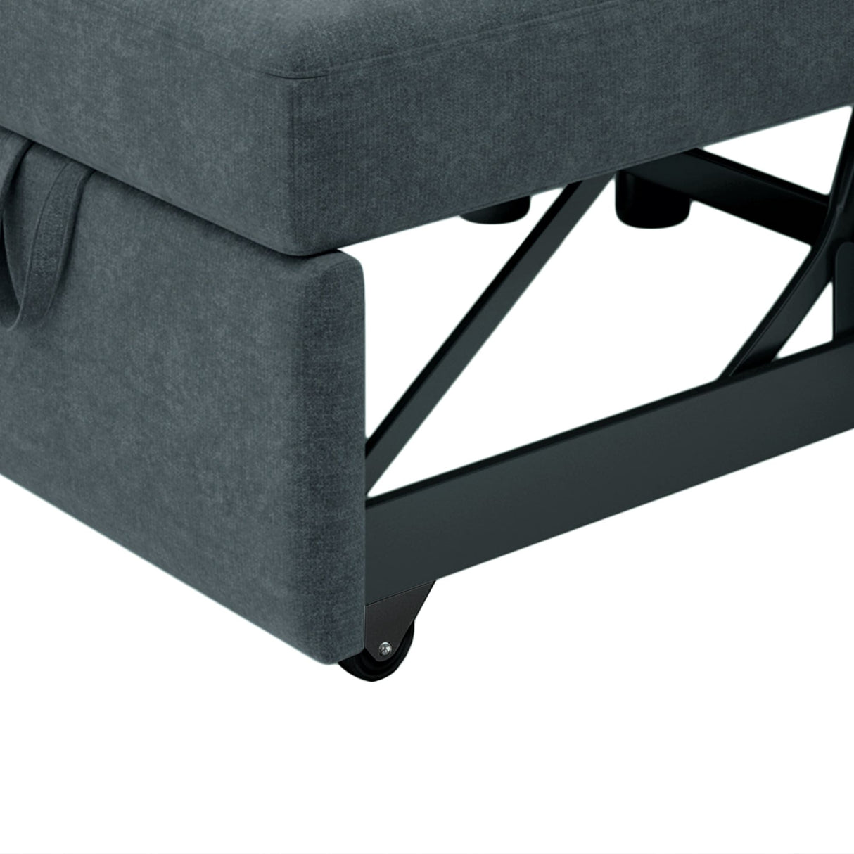 3-in-1 Modern Accent Chair with Adjust Backrest Convertible Sofa Bed - 34"x33"x33"H