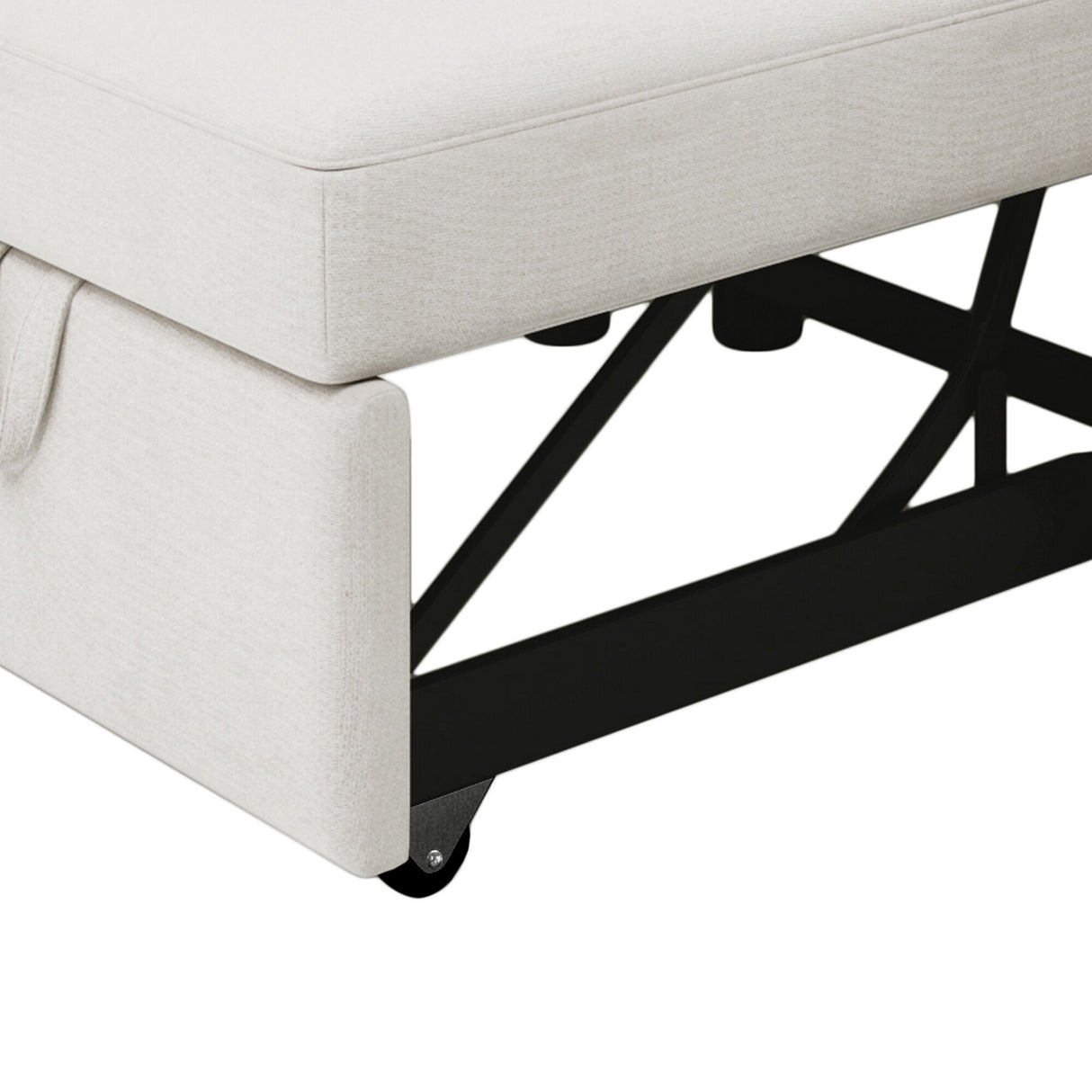 3-in-1 Modern Accent Chair with Adjust Backrest Convertible Sofa Bed - 34"x33"x33"H