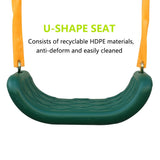 3-in-1 Outdoor Playground Equipment Kids Swing Sets w/Swings & Glider