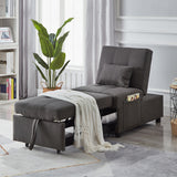 3-in-1 Sofa Bed Chair, Convertible Sleeper Chair Bed,Adjust Backrest Into a Sofa,Lounger Chair,Single Bed