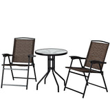 3 pcs Bistro Patio Garden Furniture Set