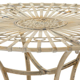 Handmade 3-piece Distressed White Rustic Metal Garden Table Set (China)