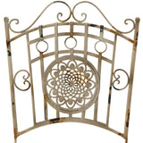 Handmade 3-piece Distressed White Rustic Metal Garden Table Set (China)