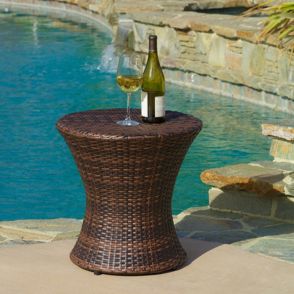Christopher Knight Home 3-Piece Outdoor Wicker Chat Set with Cushions - N/A