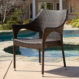 Christopher Knight Home 3-Piece Outdoor Wicker Chat Set with Cushions - N/A