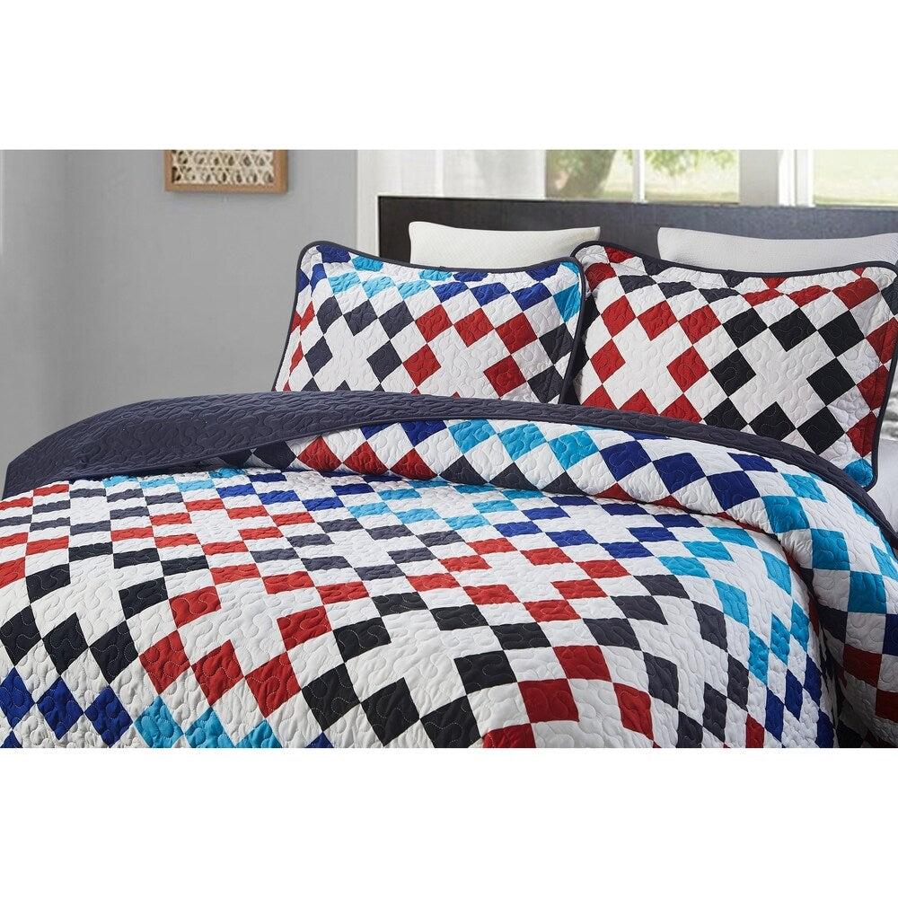 3 piece Oversized King Quilt Set- Sophia