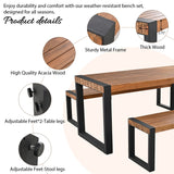 3-pieces Outdoor Dining Table