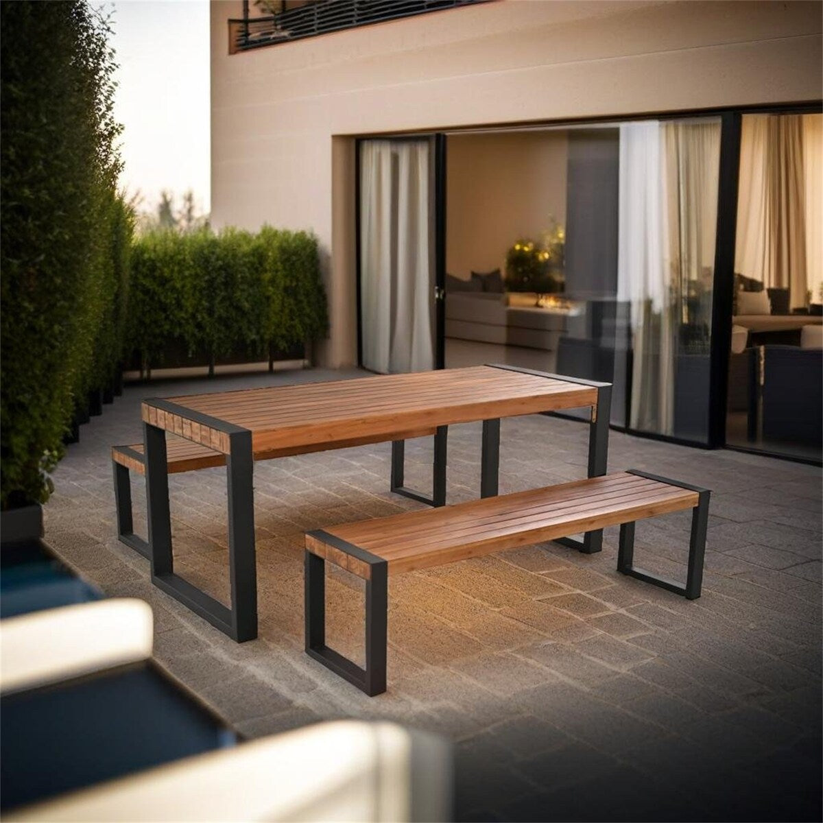 3-pieces Outdoor Dining Table