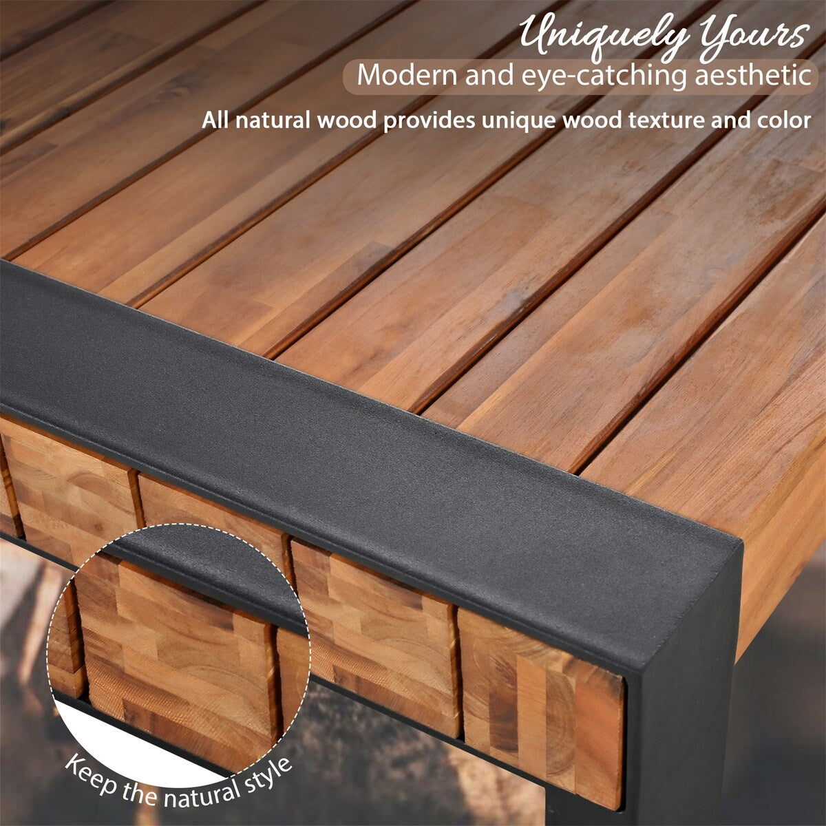 3-pieces Outdoor Dining Table