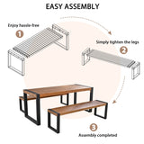 3-pieces Outdoor Dining Table