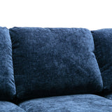 3-seater Sofa L-shape Polyester Padded Sectional Pillow Top Arms Sofa Chaise