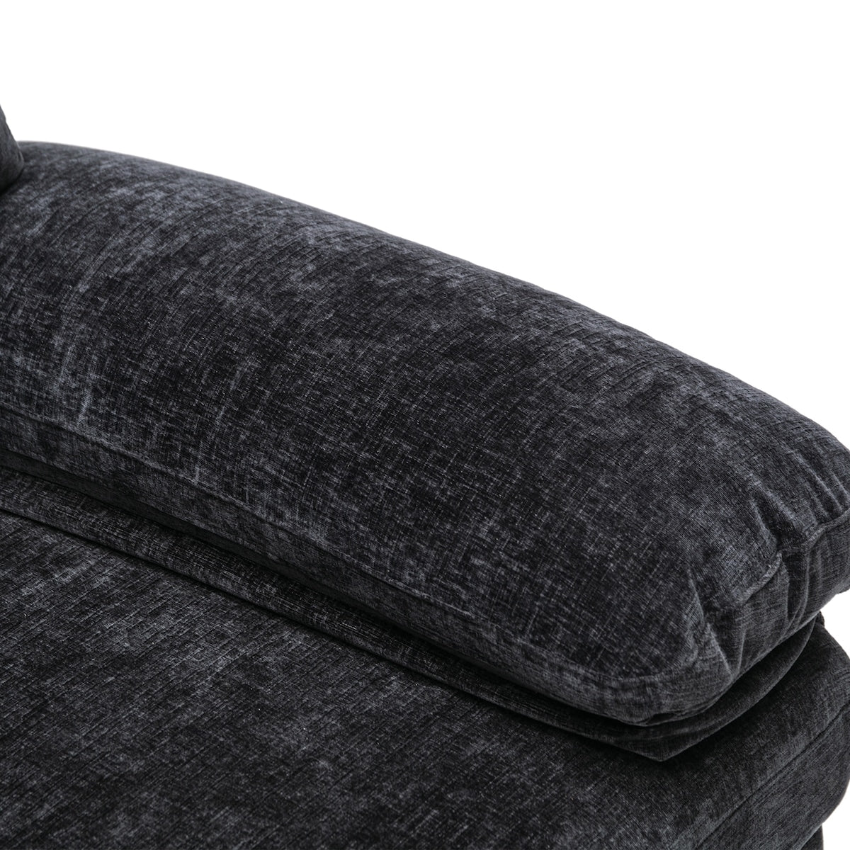 3-seater Sofa L-shape Polyester Padded Sectional Pillow Top Arms Sofa Chaise