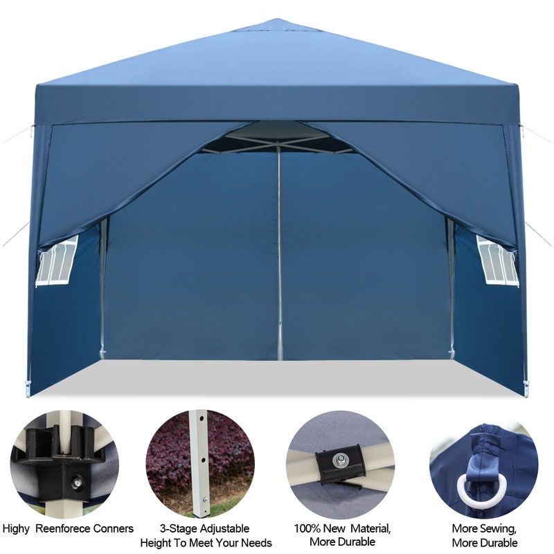 3 x 3m Two Doors & Two Windows Practical Waterproof Right-Angle Folding Tent