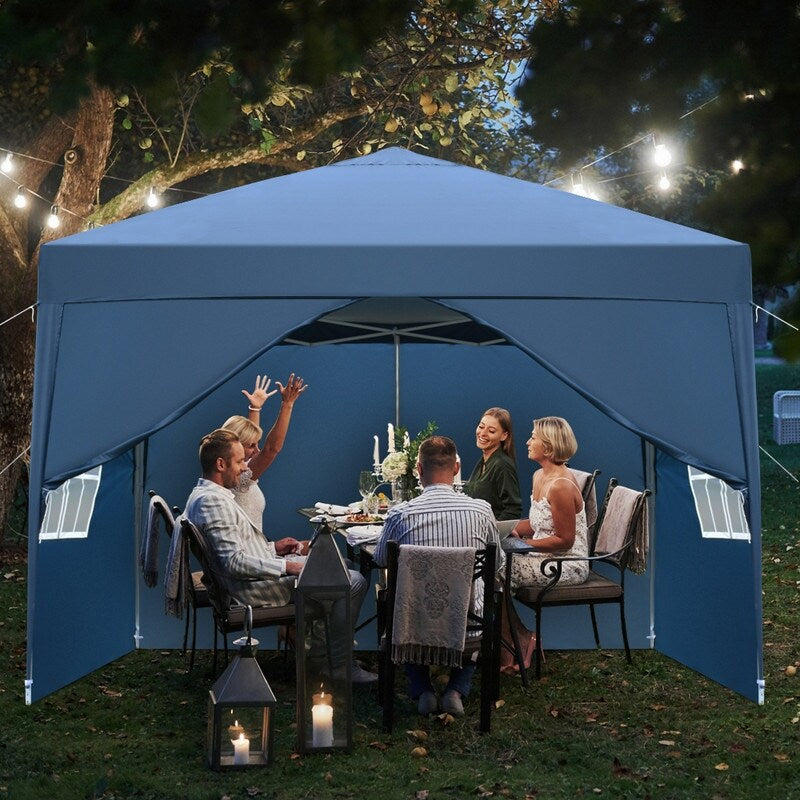 3 x 3m Two Doors & Two Windows Practical Waterproof Right-Angle Folding Tent