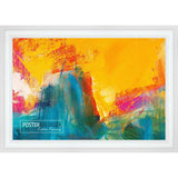 3.5x5 Contemporary White Complete Wood Picture Frame with UV Acrylic, Foam Board Backing, & Hardware