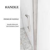 30/32/34/36 Inch Semi-Frameless Pivot Shower Door with Clear Tempered Glass