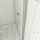 30/32/34/36 Inch Semi-Frameless Pivot Shower Door with Clear Tempered Glass