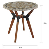 Cordora 30" Dia. Marble Bistro Table - N/A