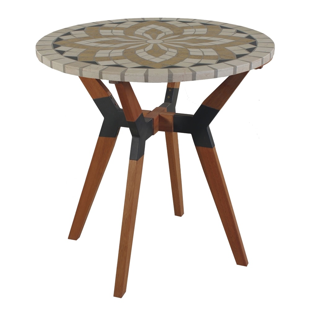 Cordora 30" Dia. Marble Bistro Table - N/A