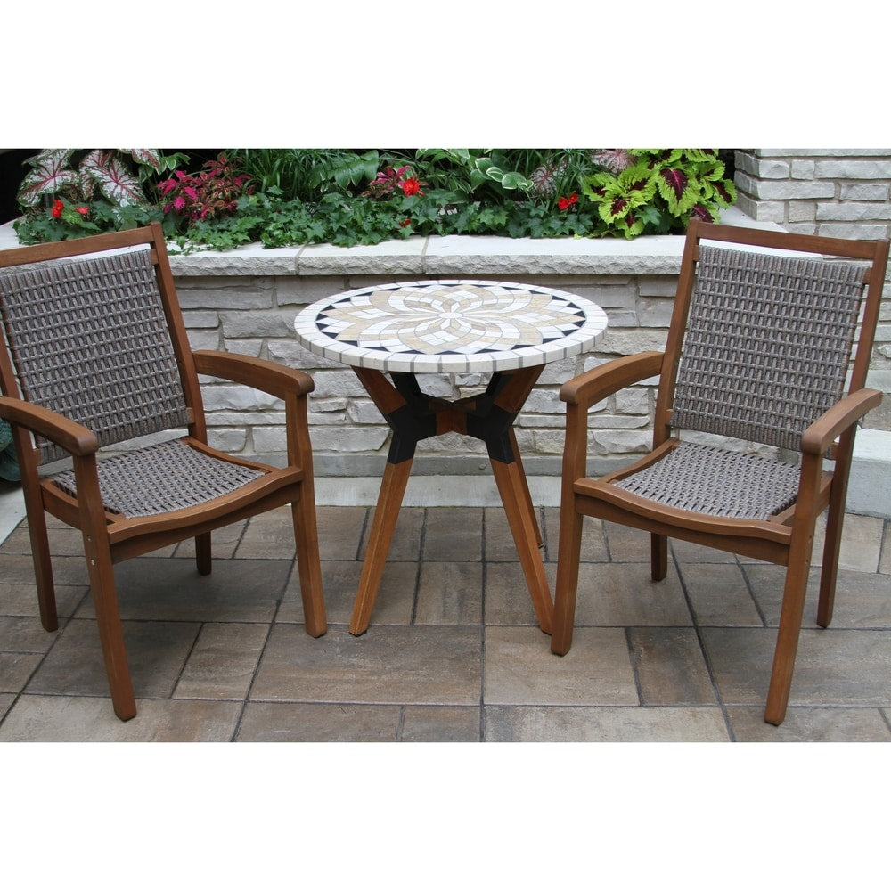 Cordora 30" Dia. Marble Bistro Table - N/A